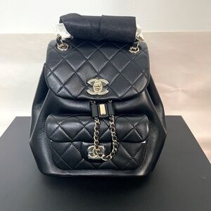 Chanel Lambskin CC Duma Backpack
